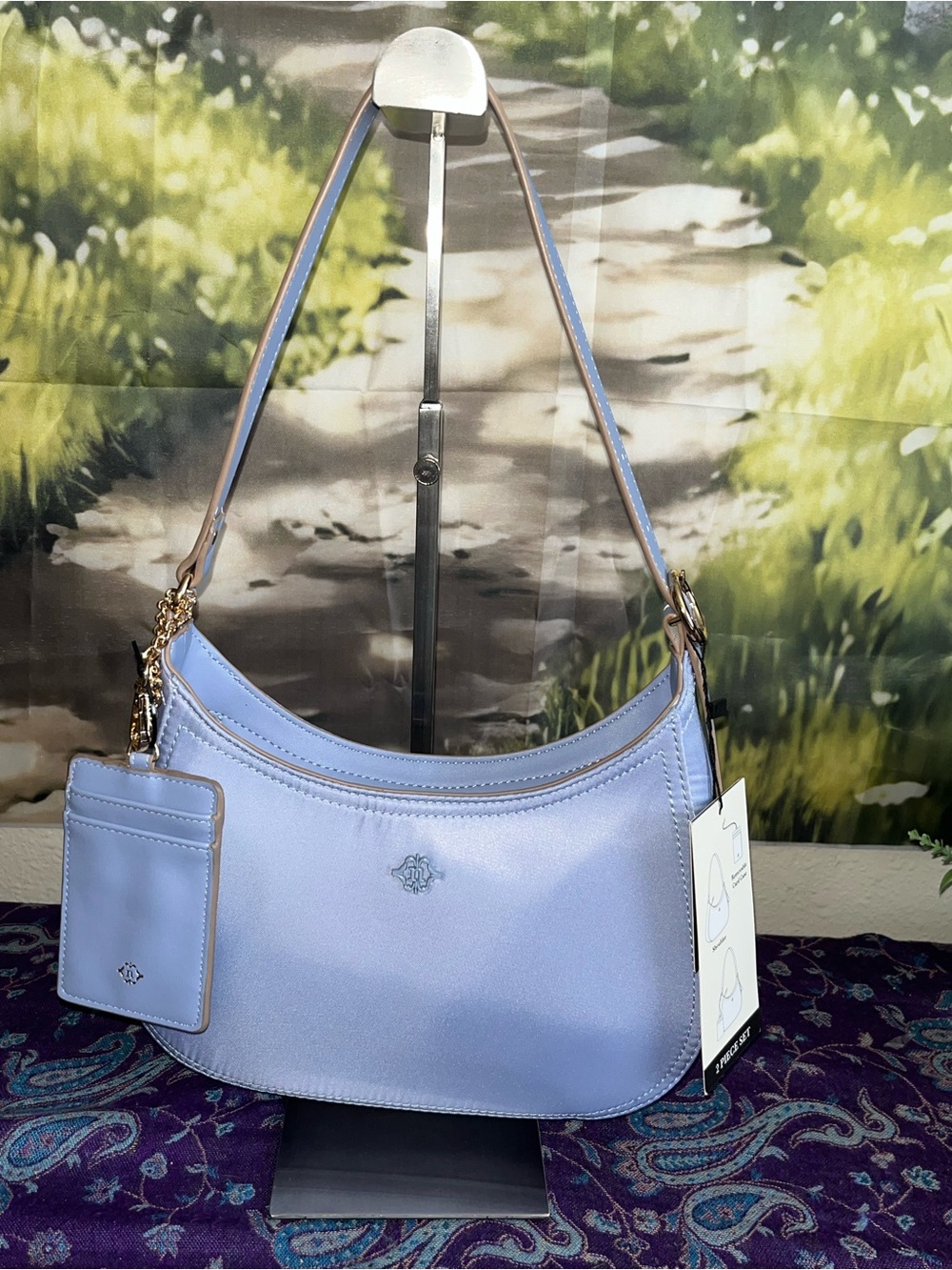 Nanette Lepore curved baguette shoulder bag